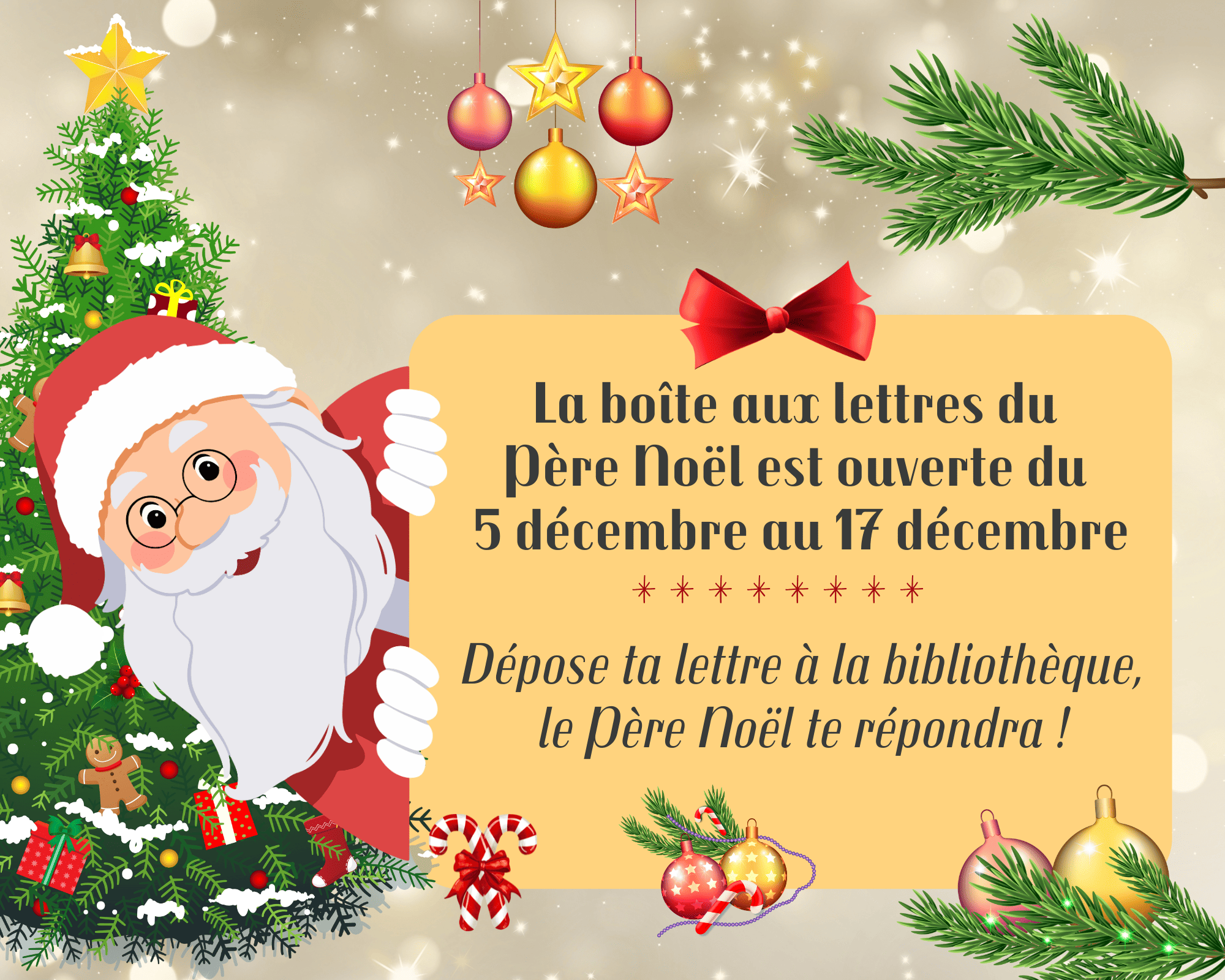 La boîte aux lettres du Père Noël est ouverte du 26 novembre au 24 décembre 1